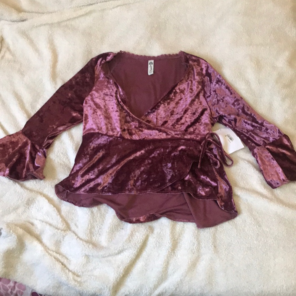Velvet purplish top